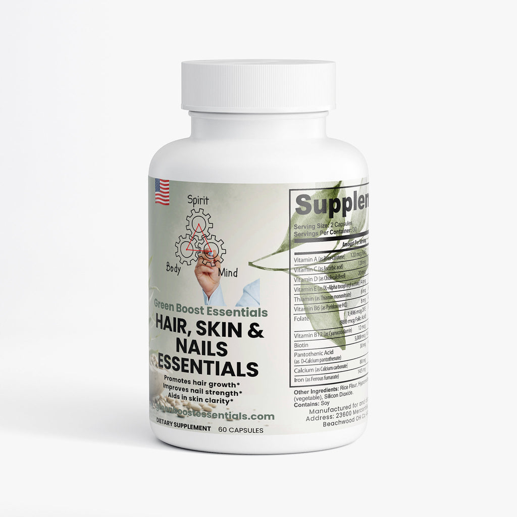Hair, Skin and Nails Essentials - Green Boost Essentials
