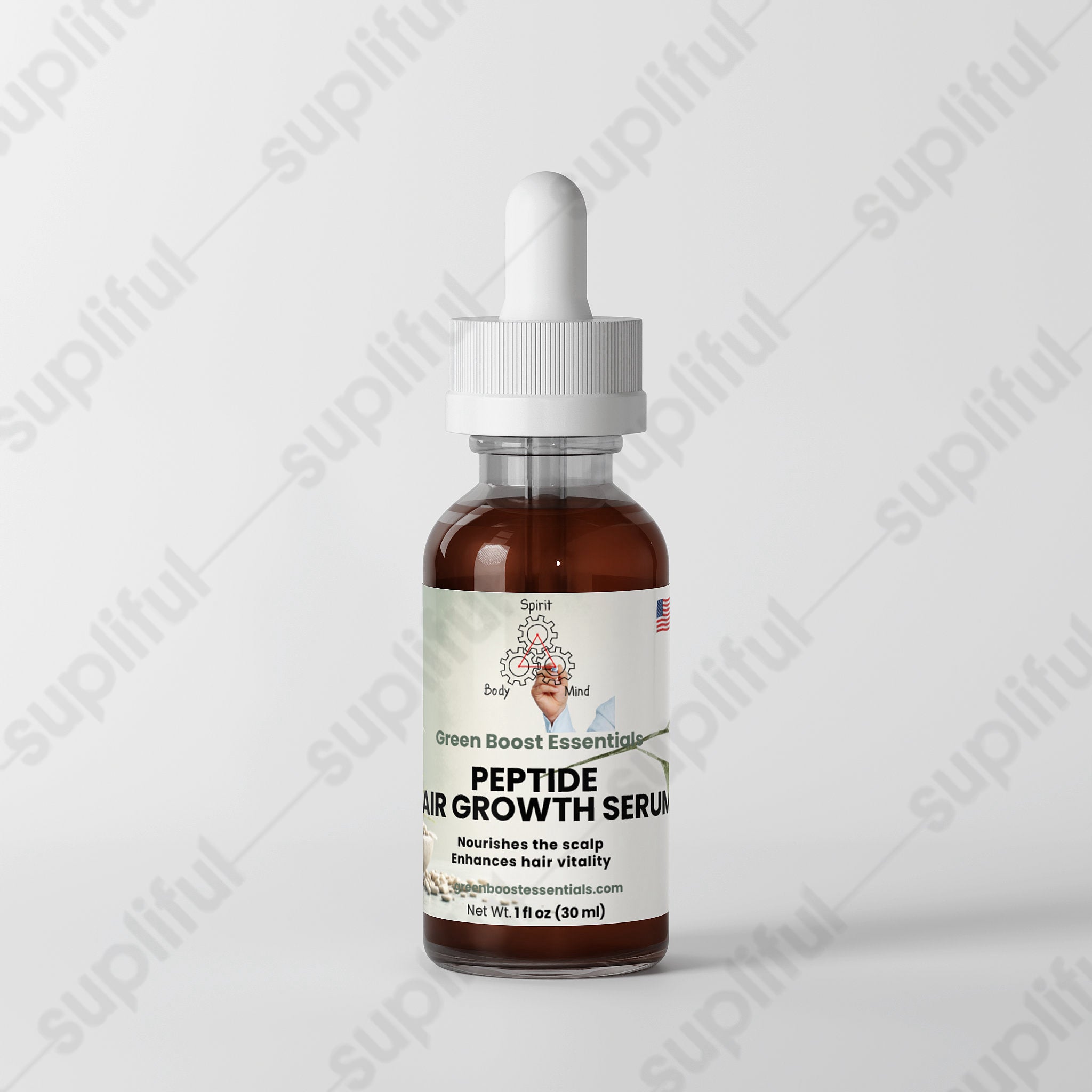 Peptide Hair Growth Serum - Green Boost Essentials