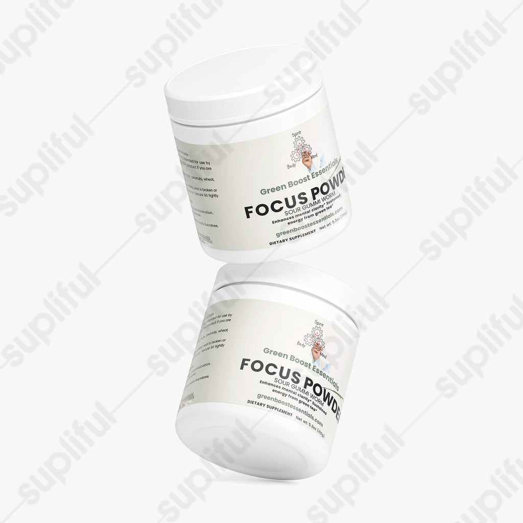 Focus Powder (Sour Gummi Worm) - Green Boost Essentials