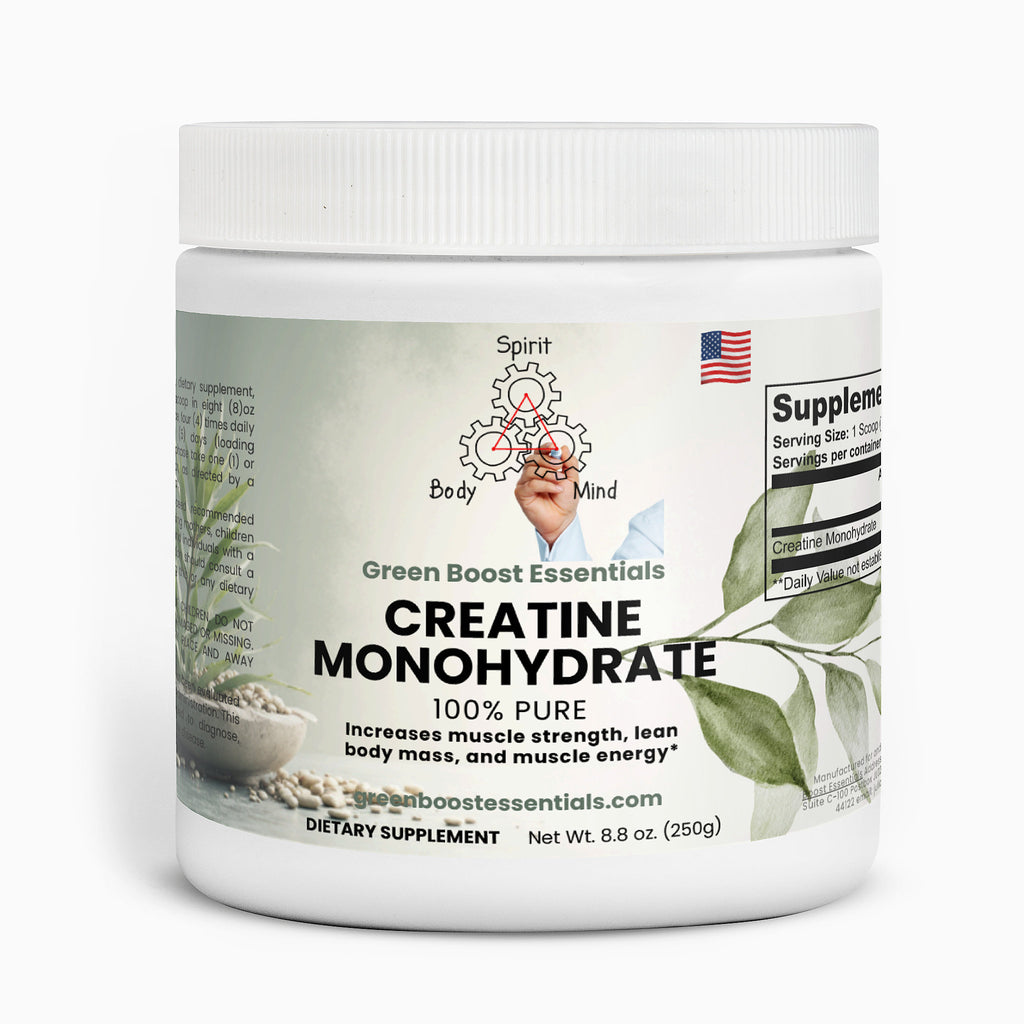 Creatine Monohydrate - Green Boost Essentials