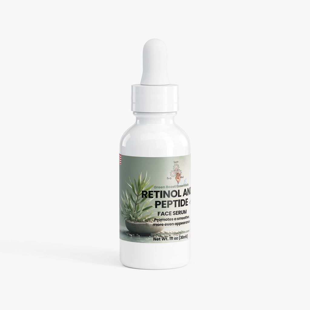 Retinol and Peptide Face Serum - Green Boost Essentials
