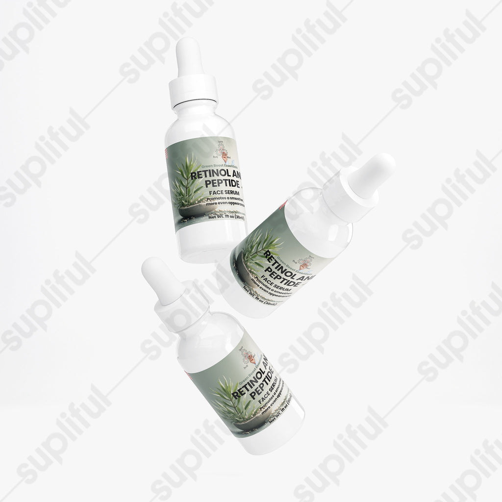 Retinol and Peptide Face Serum - Green Boost Essentials