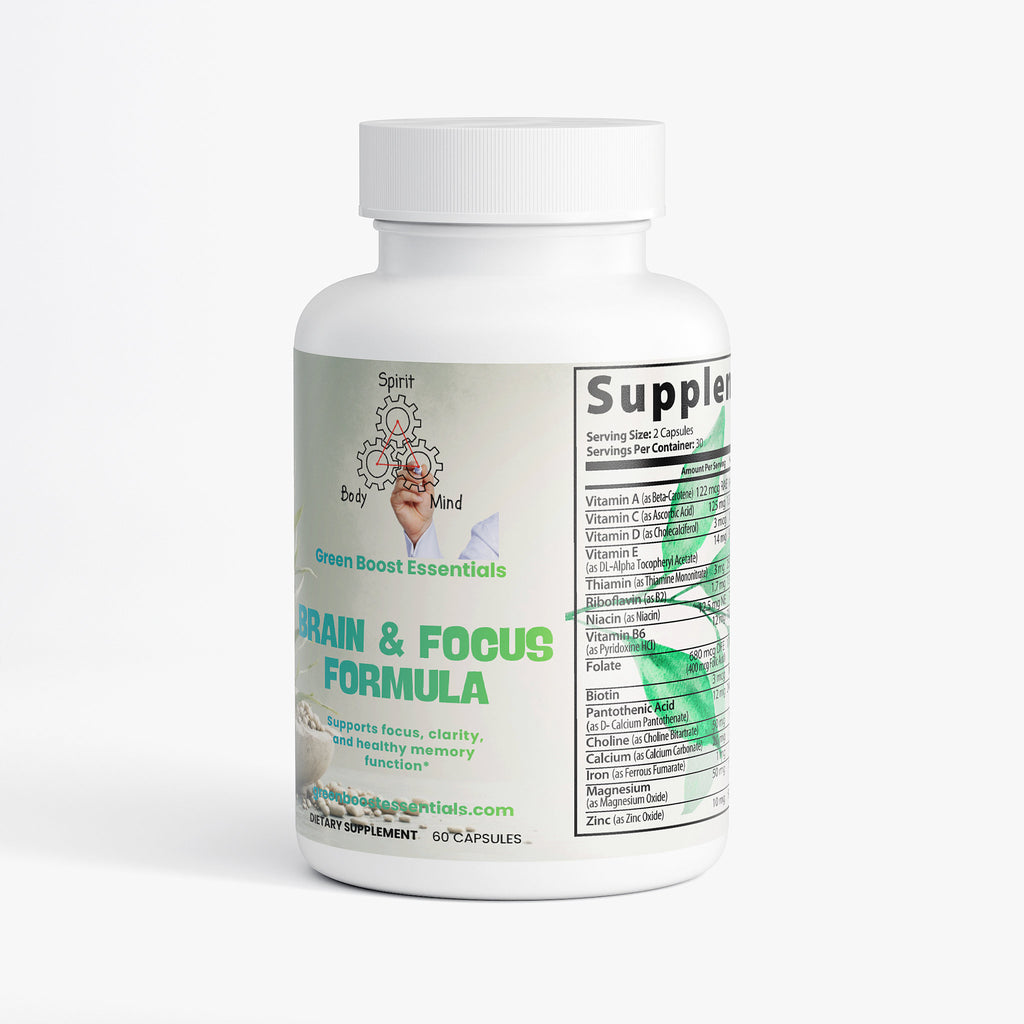 Brain & Focus Formula - Green Boost Essentials