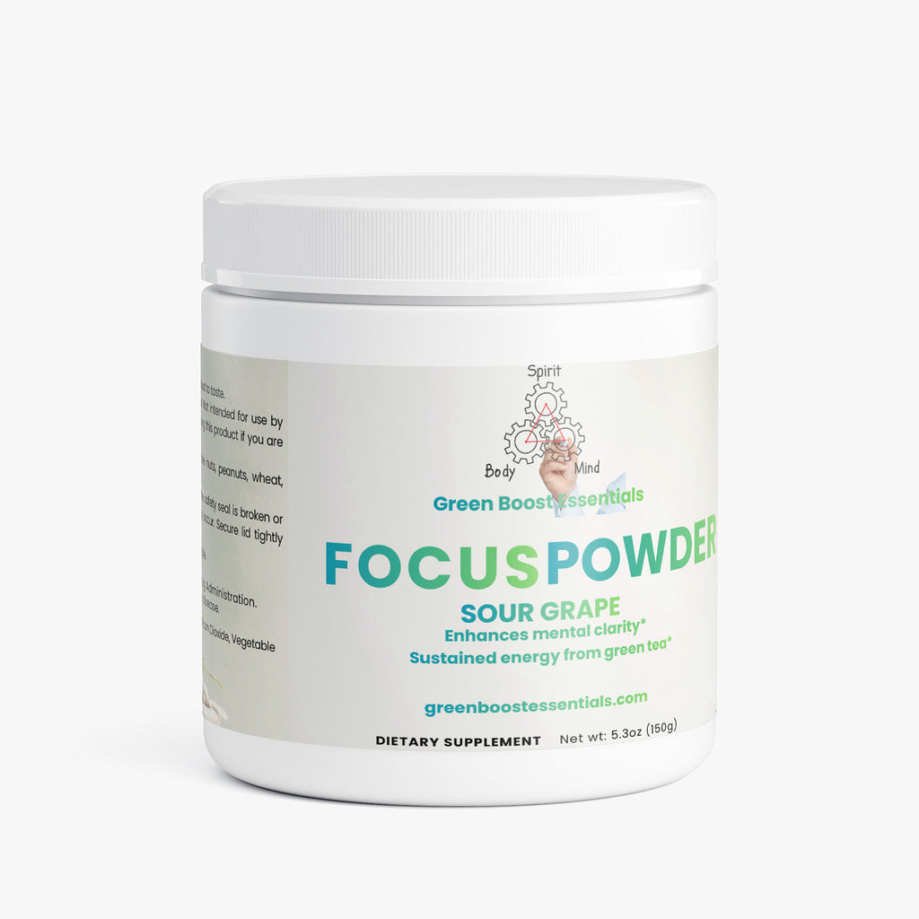 Focus Powder (Sour Grape) - Green Boost Essentials