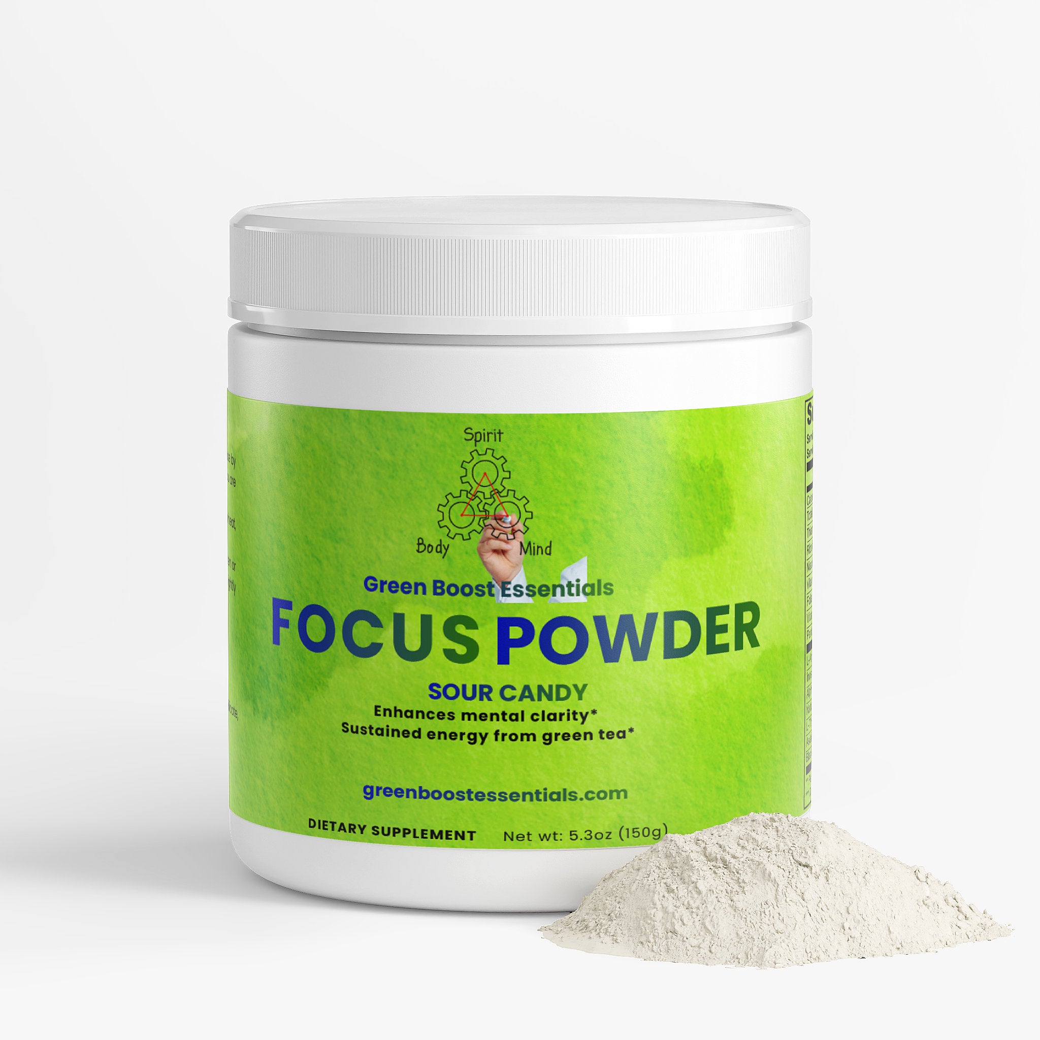 Focus Powder (Sour Candy) - Green Boost Essentials