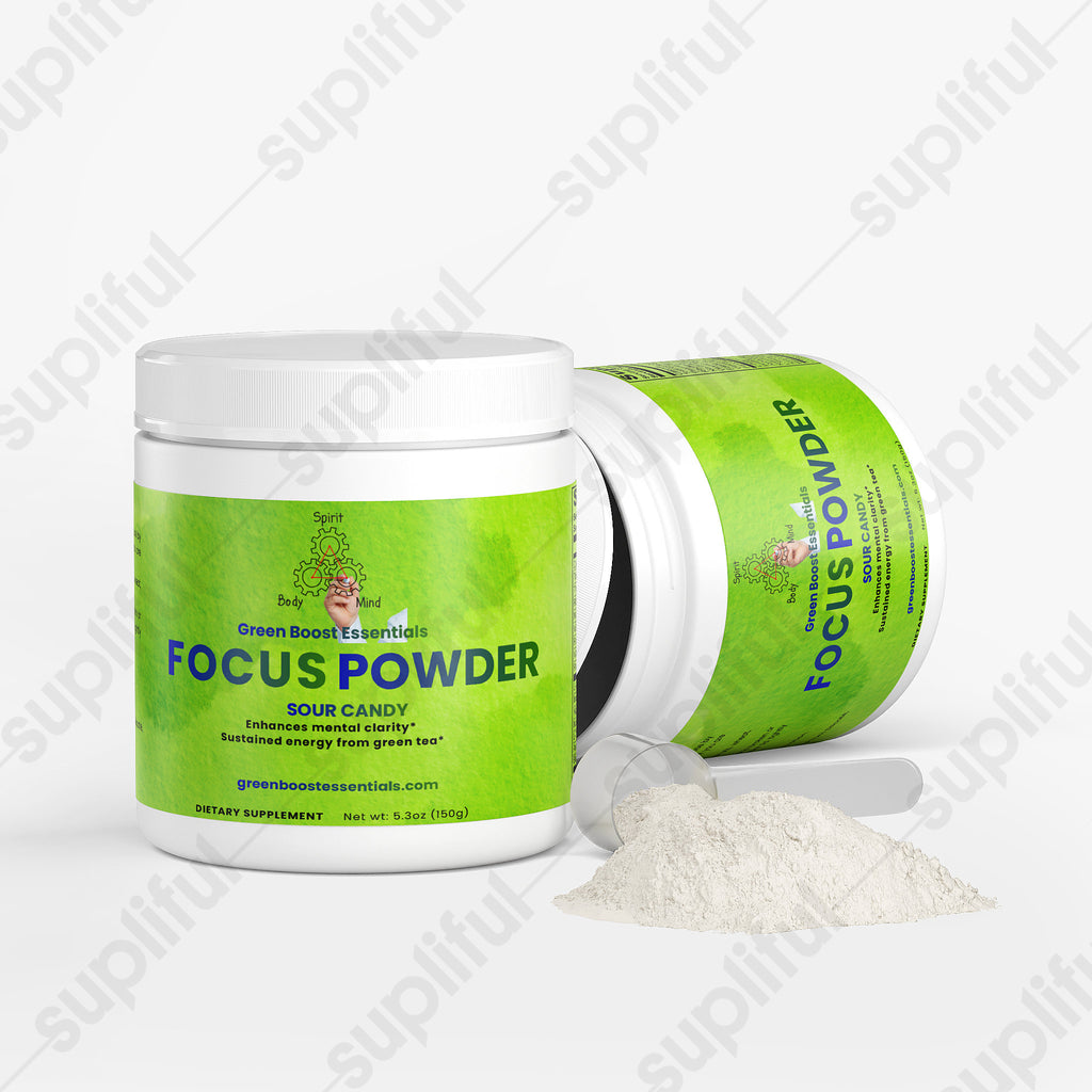 Focus Powder (Sour Candy) - Green Boost Essentials