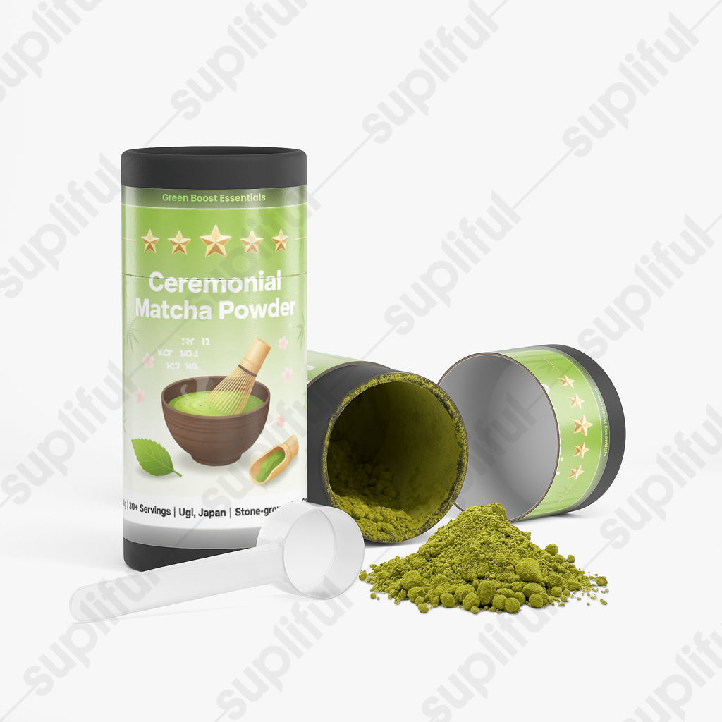 ⭐⭐⭐⭐⭐ Premium Ceremonial Matcha Powder 🍵 | First Harvest Japanese Matcha | Rich in Antioxidants for Calm Energy & Mental Clarity ✨🌿
