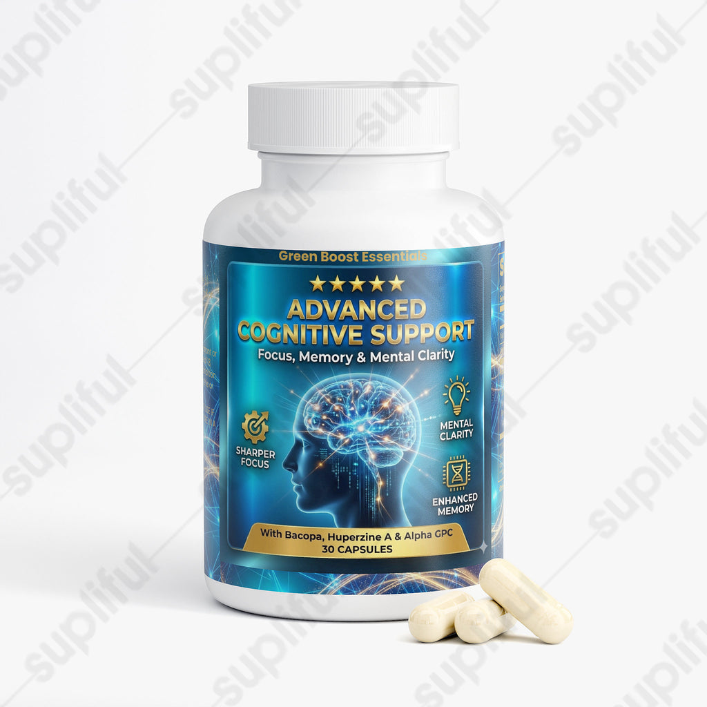 ⭐⭐⭐⭐⭐ Advanced Cognitive Support | Focus, Memory & Mental Clarity Booster | Bacopa, Huperzine A & Alpha GPC 🧠⚡ (30 Caps)
