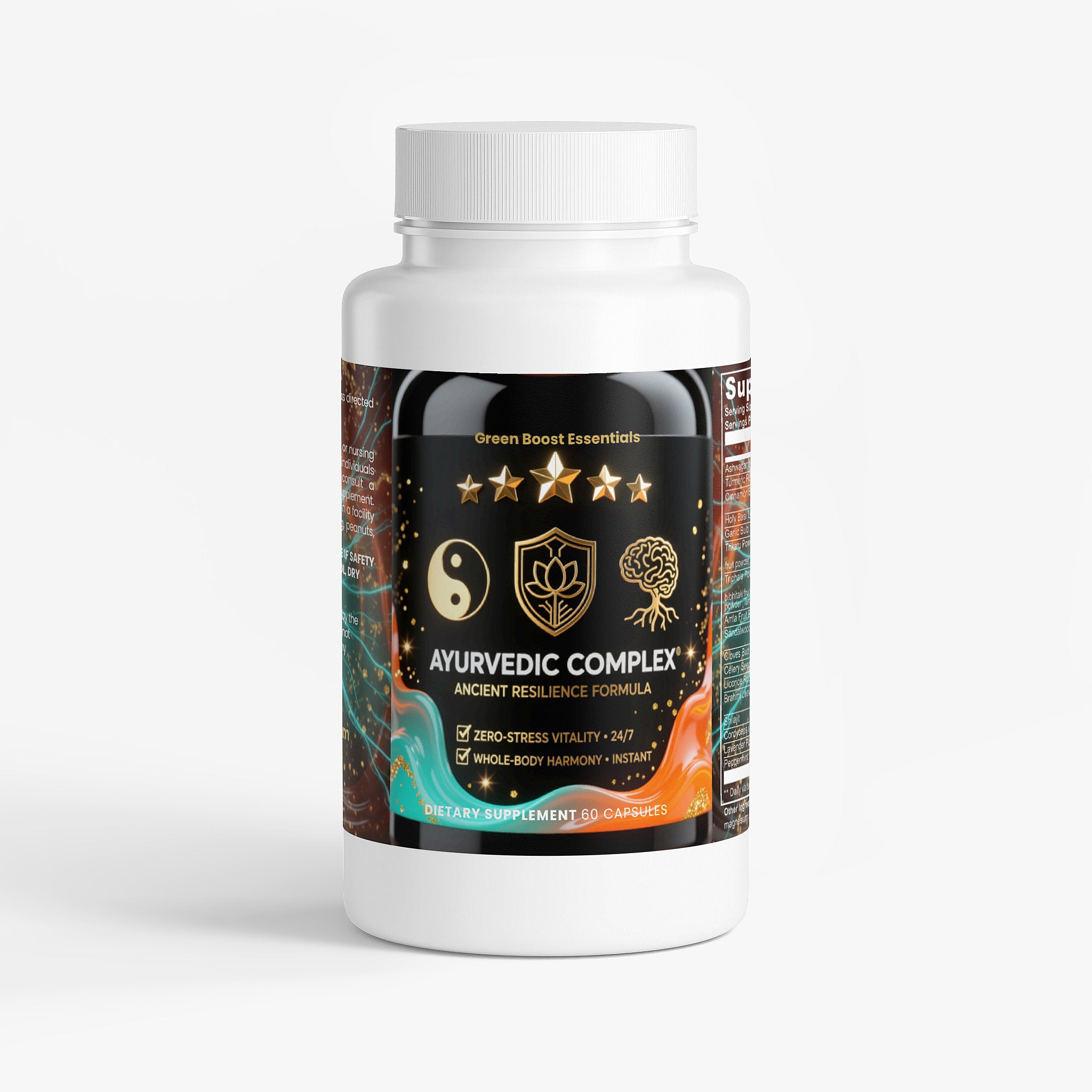 ⭐⭐⭐⭐⭐ Ayurvedic Complex: Ancient Resilience Capsules | Ashwagandha, Turmeric, Shilajit, Holy Basil | Unlock Zero-Stress Balance & Unshakeable Calm ⚖️🧘‍♂️ (60 Capsules)