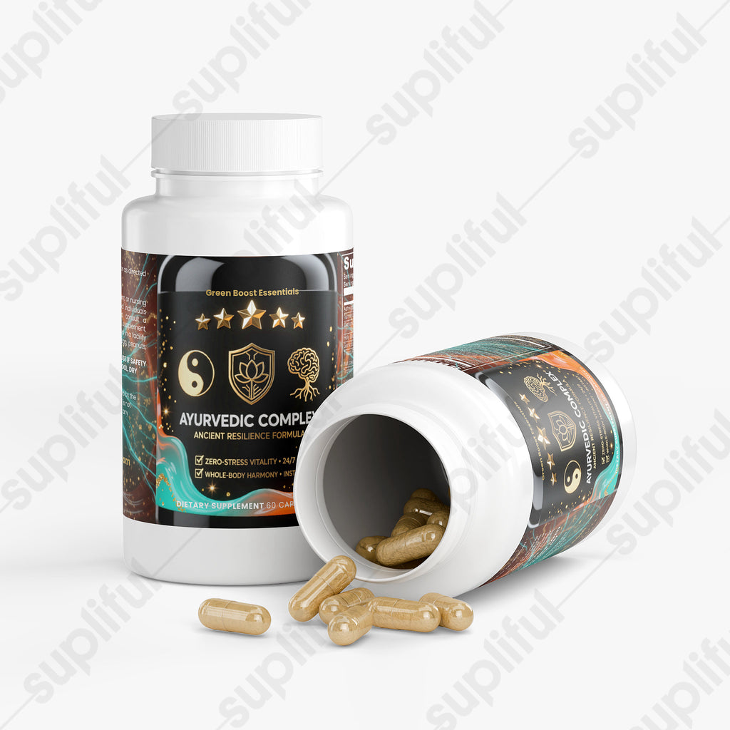 ⭐⭐⭐⭐⭐ Ayurvedic Complex: Ancient Resilience Capsules | Ashwagandha, Turmeric, Shilajit, Holy Basil | Unlock Zero-Stress Balance & Unshakeable Calm ⚖️🧘‍♂️ (60 Capsules)