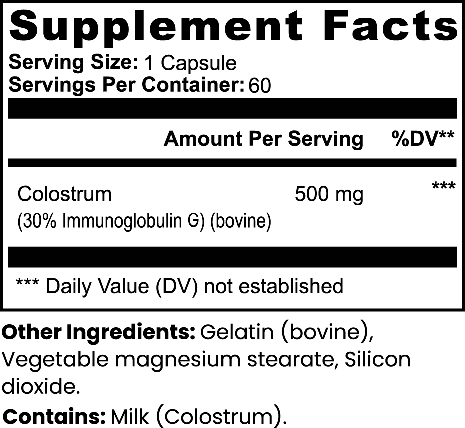 Colostrum Capsules - Green Boost Essentials