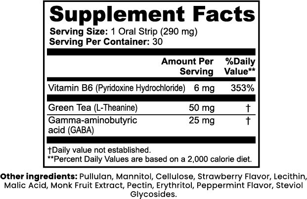 Cognitive Relax Strips - Green Boost Essentials